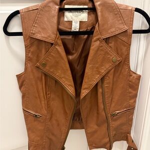 American Rag Tan Faux Leather Vest